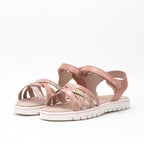 Kimland Sandales Plates Tressées Confortables Femme