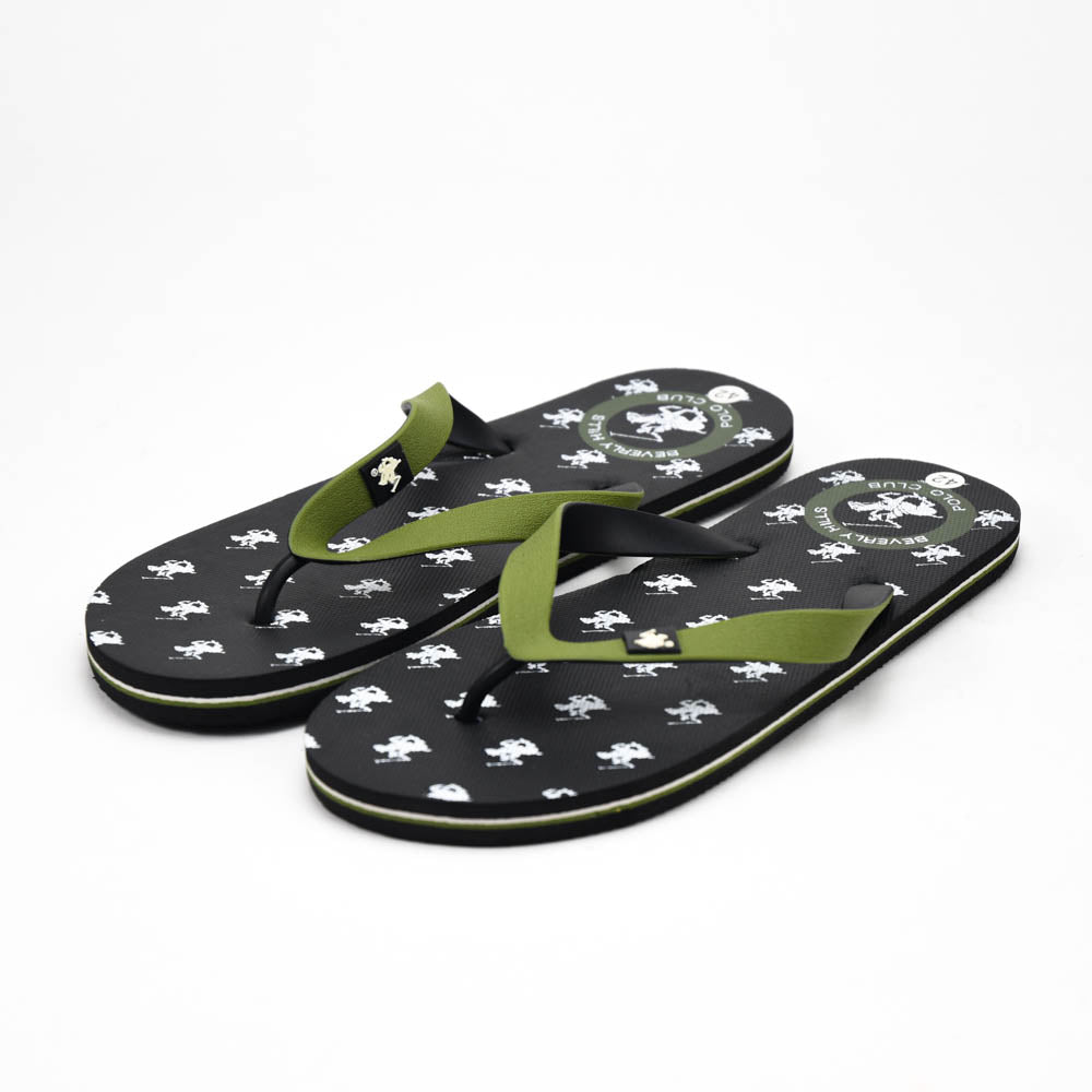 Beverly Hills Polo Club Claquettes Logo Imprimé Homme