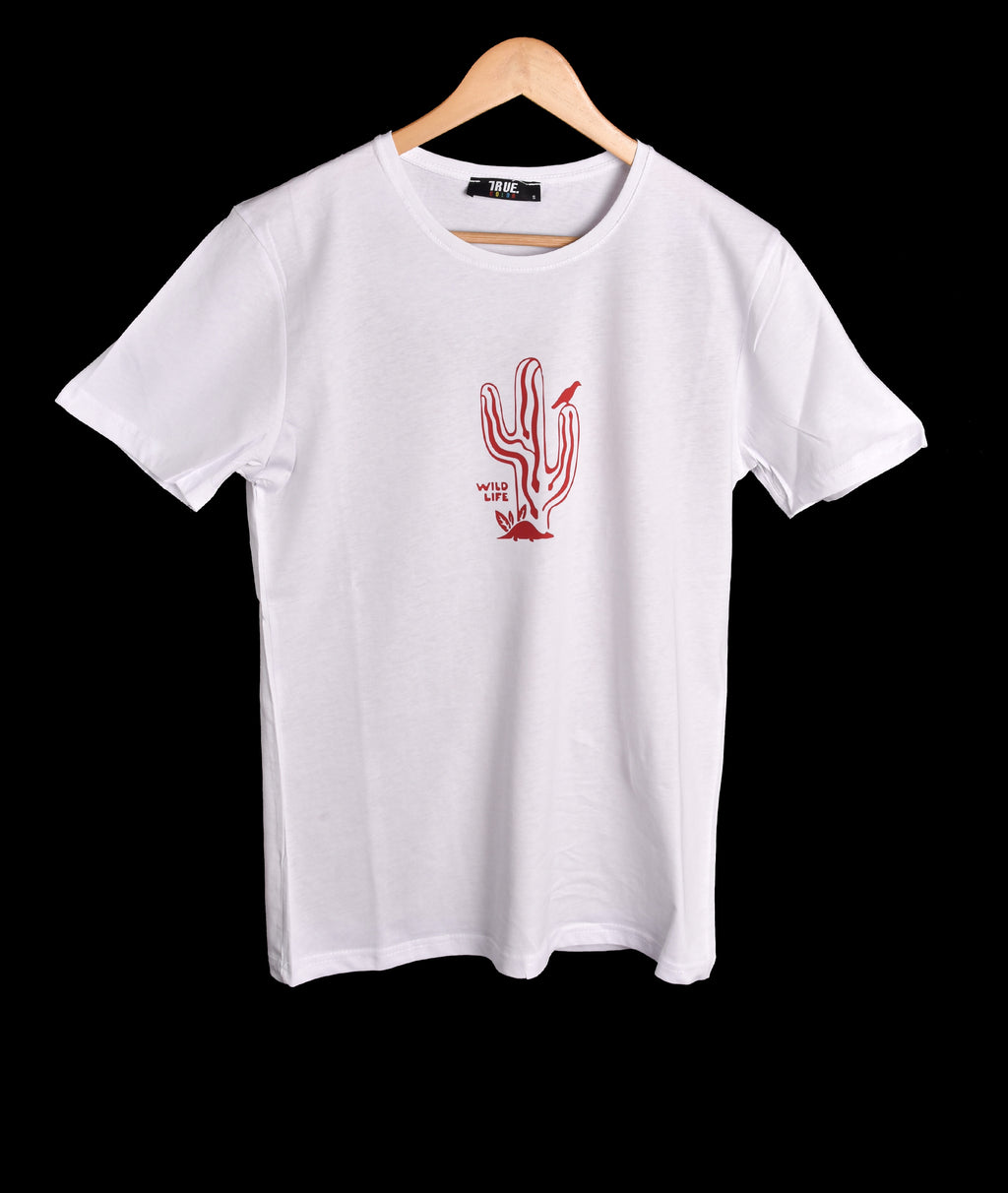 T-shirt BLANC WILD LIFE