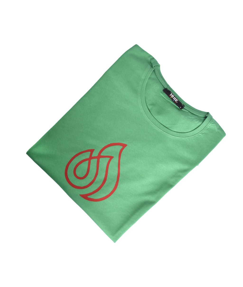 T-shirt VERT LOGO ROUGE
