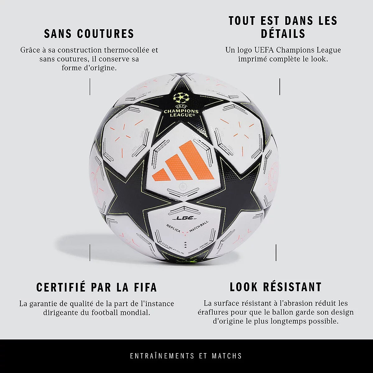 Adidas Ballon de Football UEFA Champions League Replica