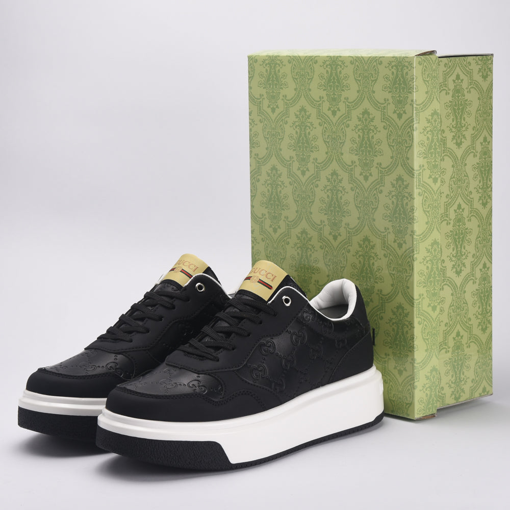 Kimland Baskets Plateforme Élégantes Noir Femme