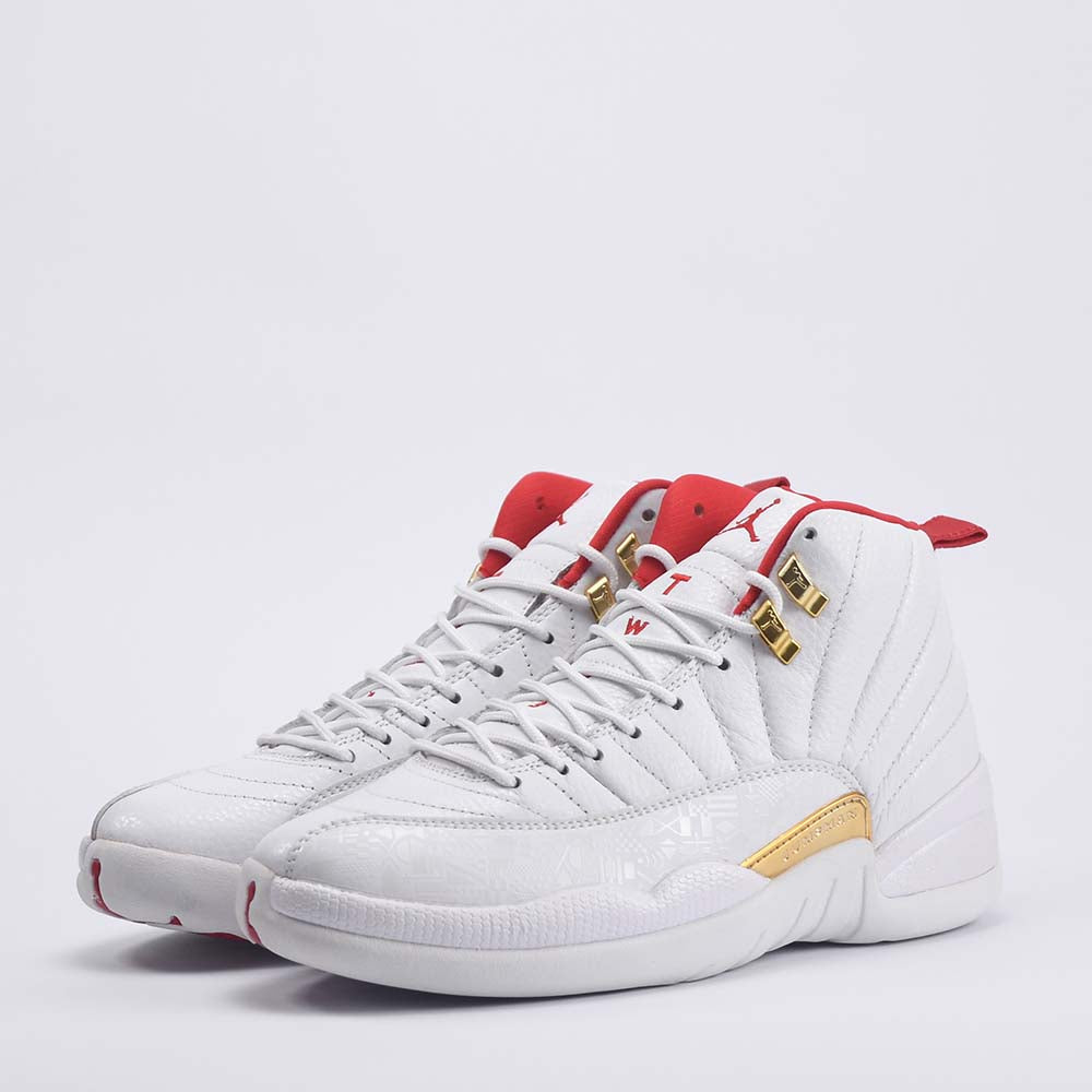 Kimland Baskets Montantes Style Sportif Blanc et Or Homme