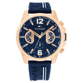 Montre Tommy Hilfiger Sport Cadran Bleu Bracelet Silicone Homme