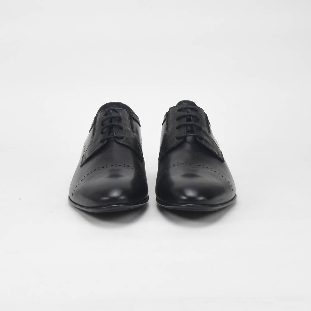 André Chaussures de Ville Élégantes en Cuir Noir Homme