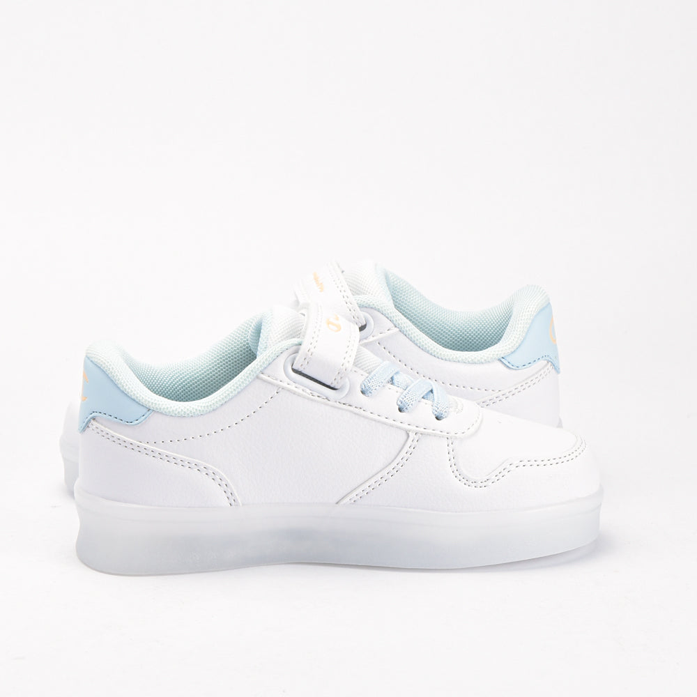 Champion Baskets Basses Blanches à Scratch pour Fille