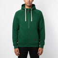 Sweat Milano Zippé à Capuche Confortable Homme Vert