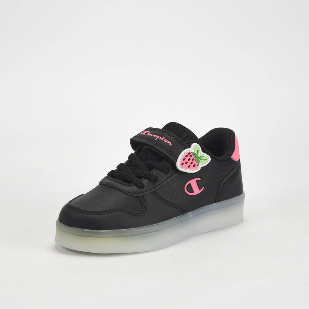 Champion Baskets Basses à Scratch et Fraise Fille
