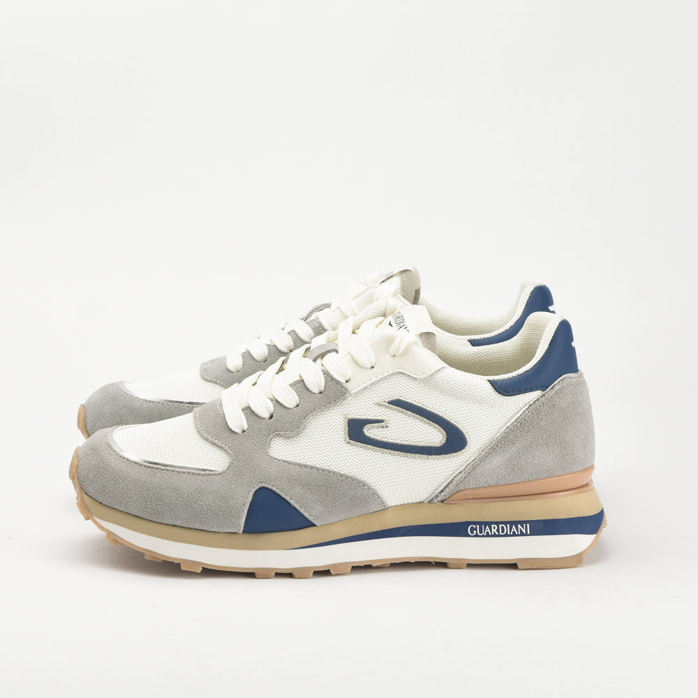 Guardiani Sneakers Running Chic en Daim et Mesh Homme