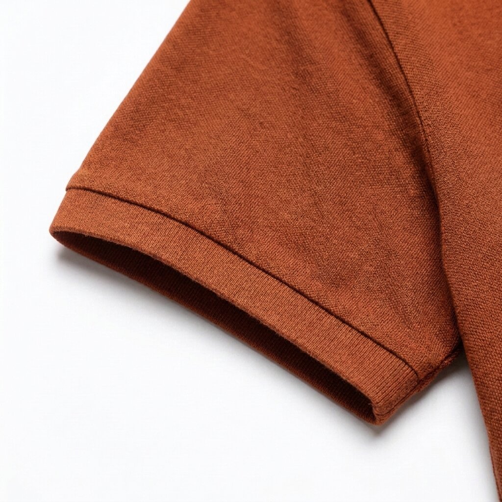 Kimland Polo Homme Couleur Rouille Élégant