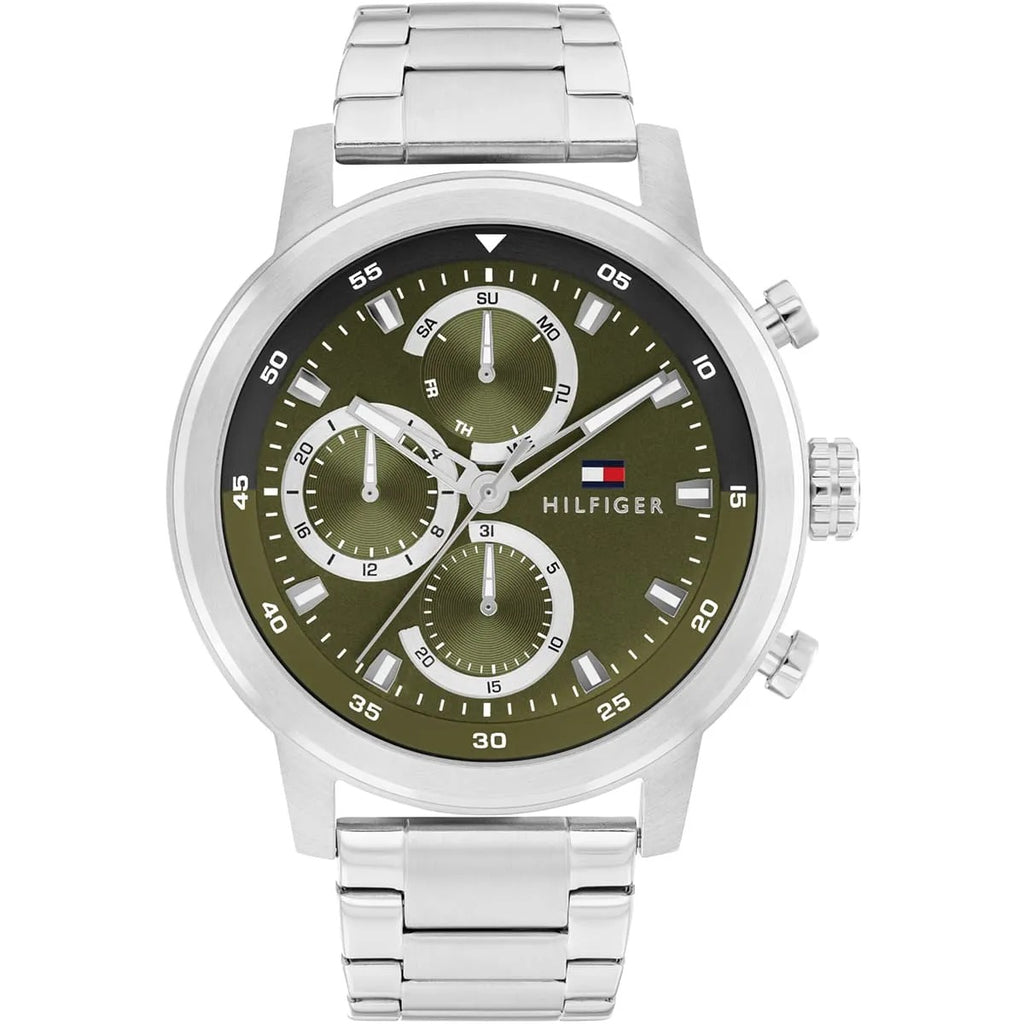 Montre Tommy Hilfiger Rocky Cadran Vert Acier Inoxydable Homme