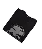 True Color T-shirt Noir Imprimé Adventure Awaits Homme