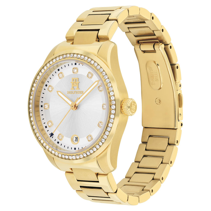 Tommy Hilfiger Montre Femme Dorée Élégante