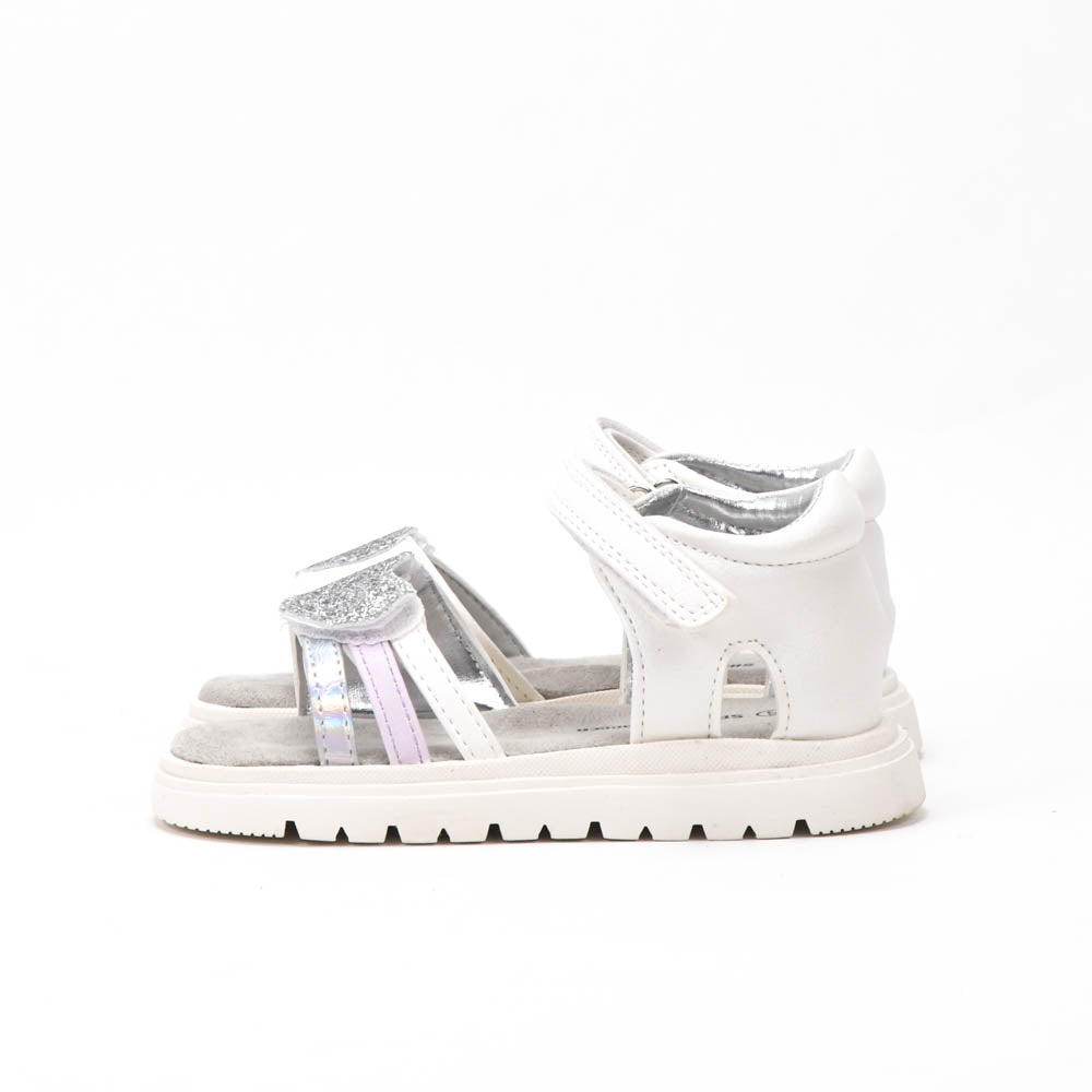 Safety Jogger Sandales Fille Blanc Pailleté Confortables