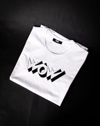True T-shirt Blanc Imprimé WOW Homme