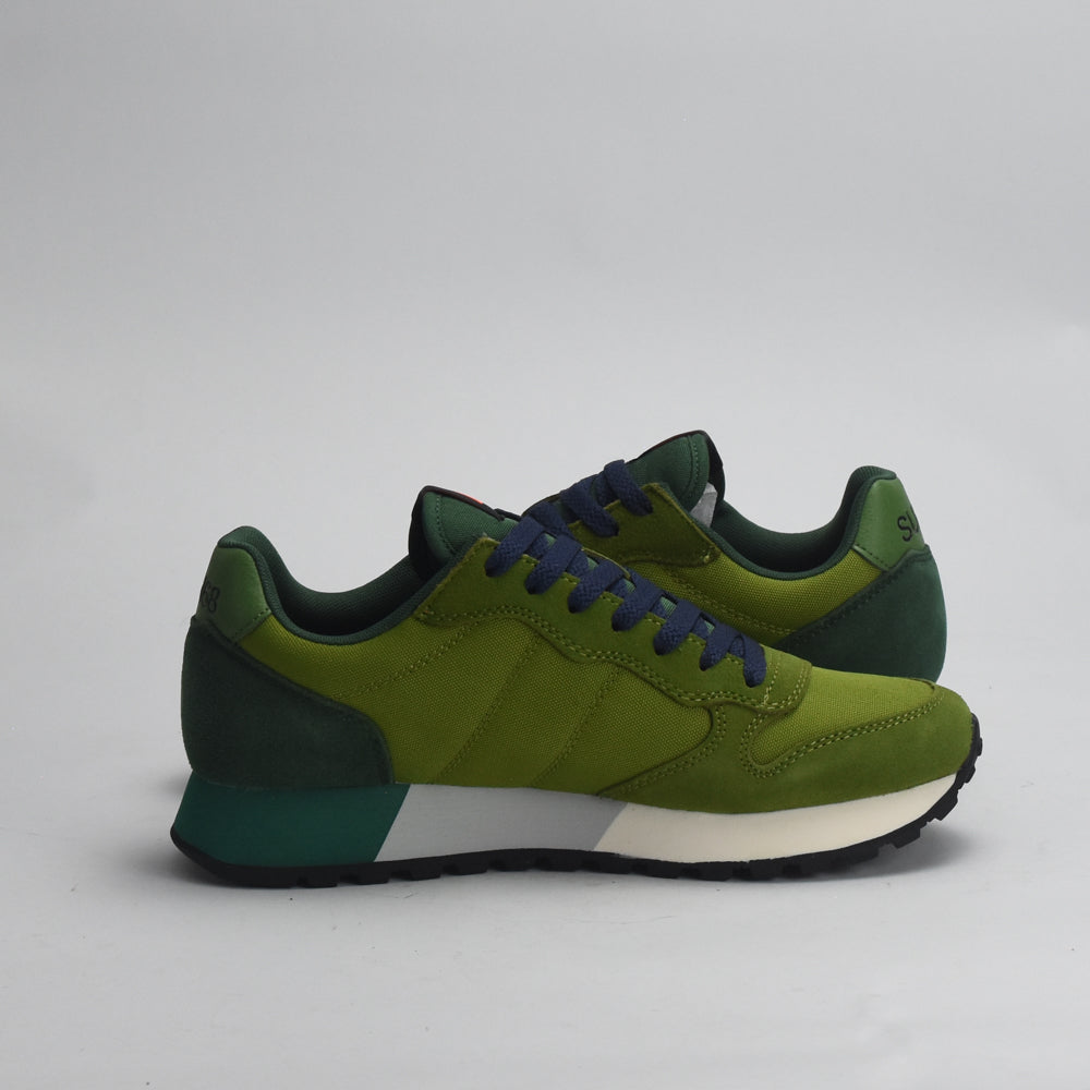 SUN68 Sneakers Jaki Solid en Daim et Textile Homme