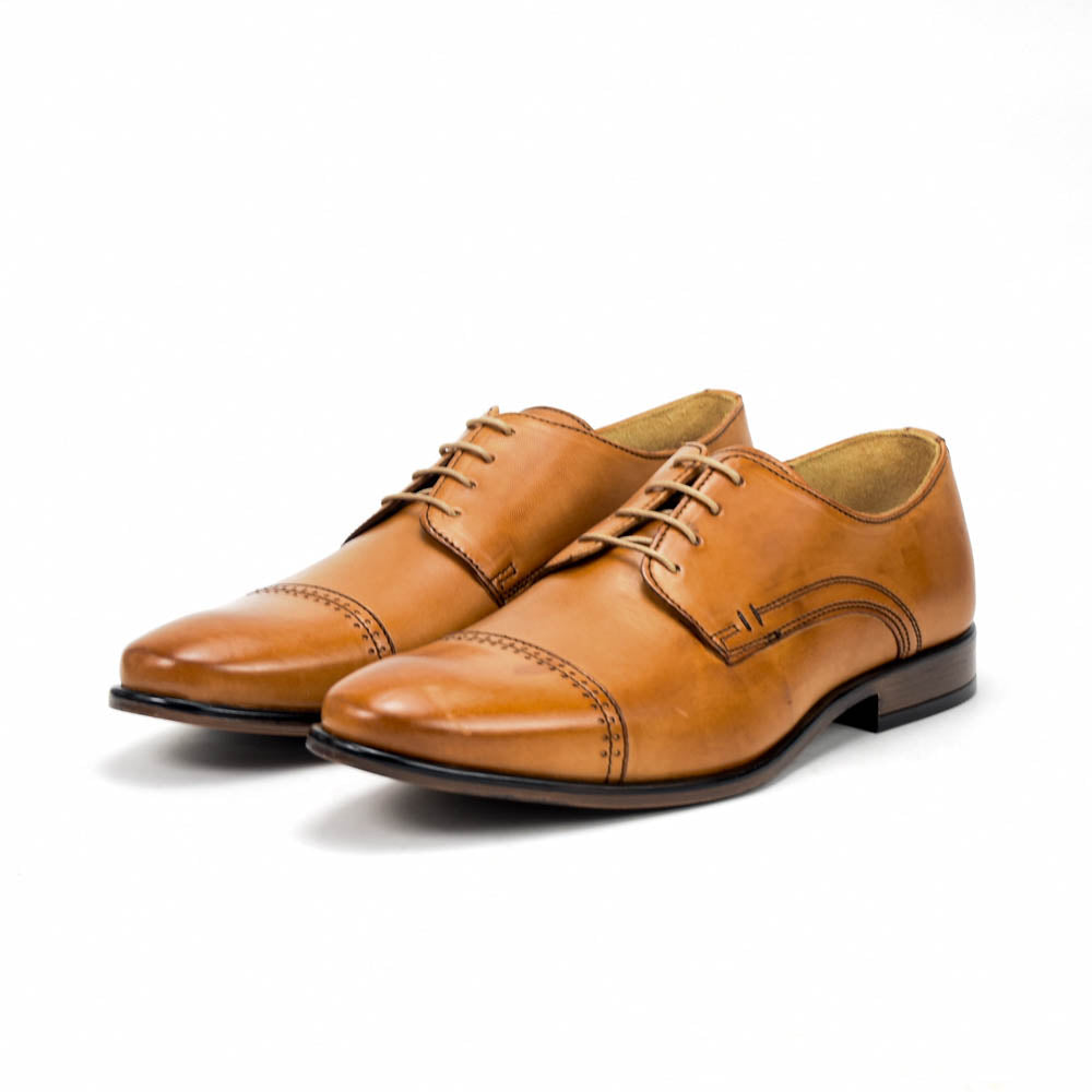 André Chaussures Richelieu Cuir Marron Élégantes Homme