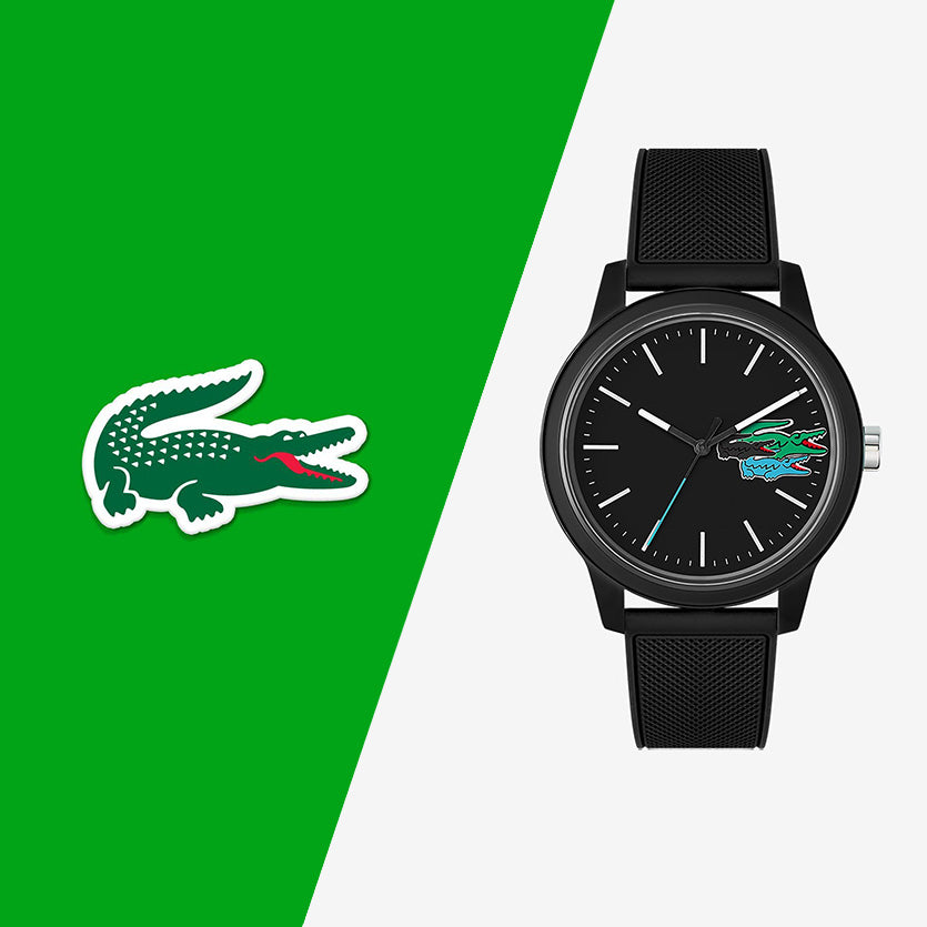 Montre Lacoste Silicone Noir Élégante Homme