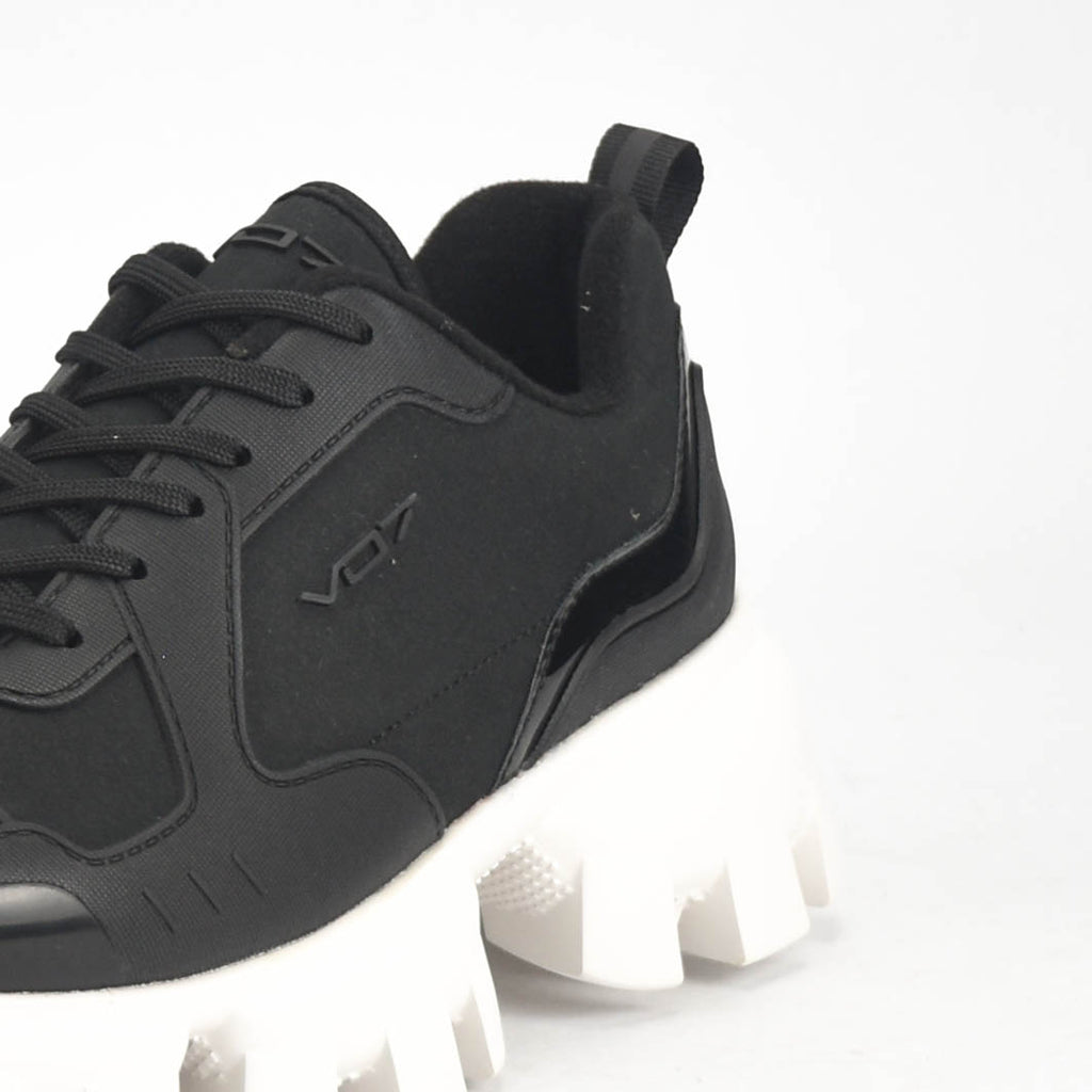 VO7 Baskets Chunky Noir et Blanc Style Urbain Homme