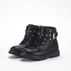 Chicco Bottines Noires à Paillettes et Clous Fille
