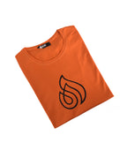 T-shirt ORANGE LOGO NOIR