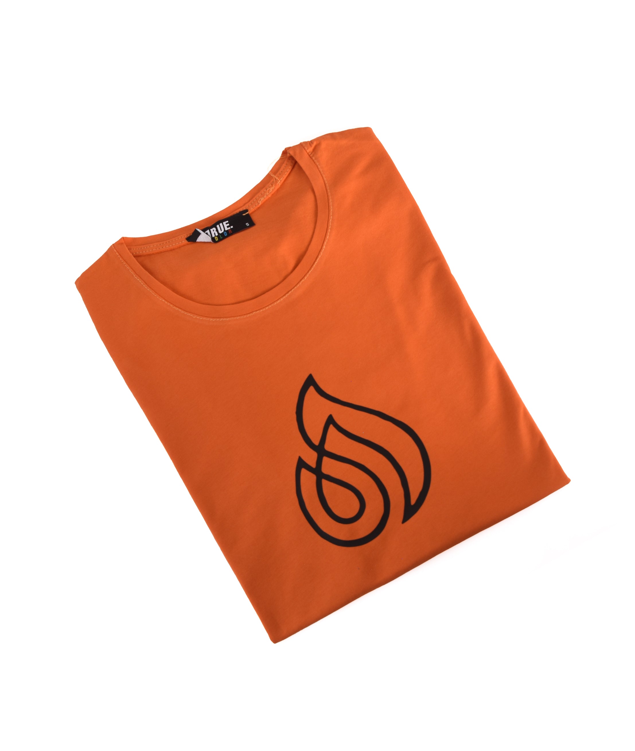 T-shirt ORANGE LOGO NOIR