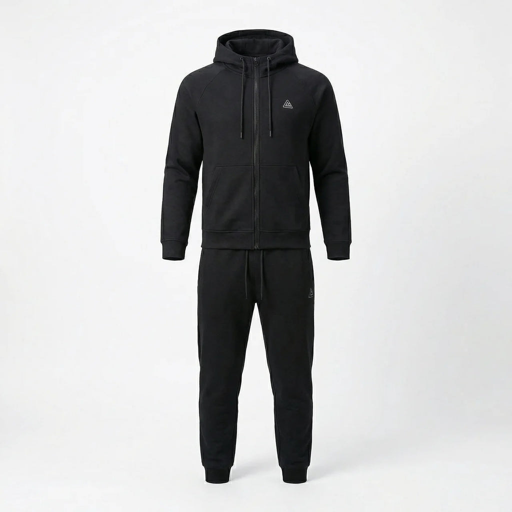 Peak Survêtement Noir à Capuche Confortable Homme