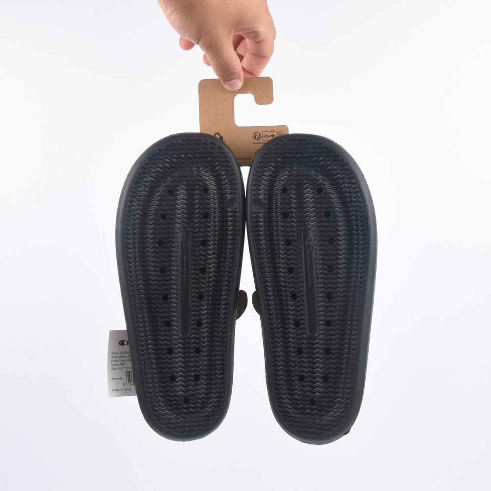 Champion Claquettes Logo Noir Confortables Homme