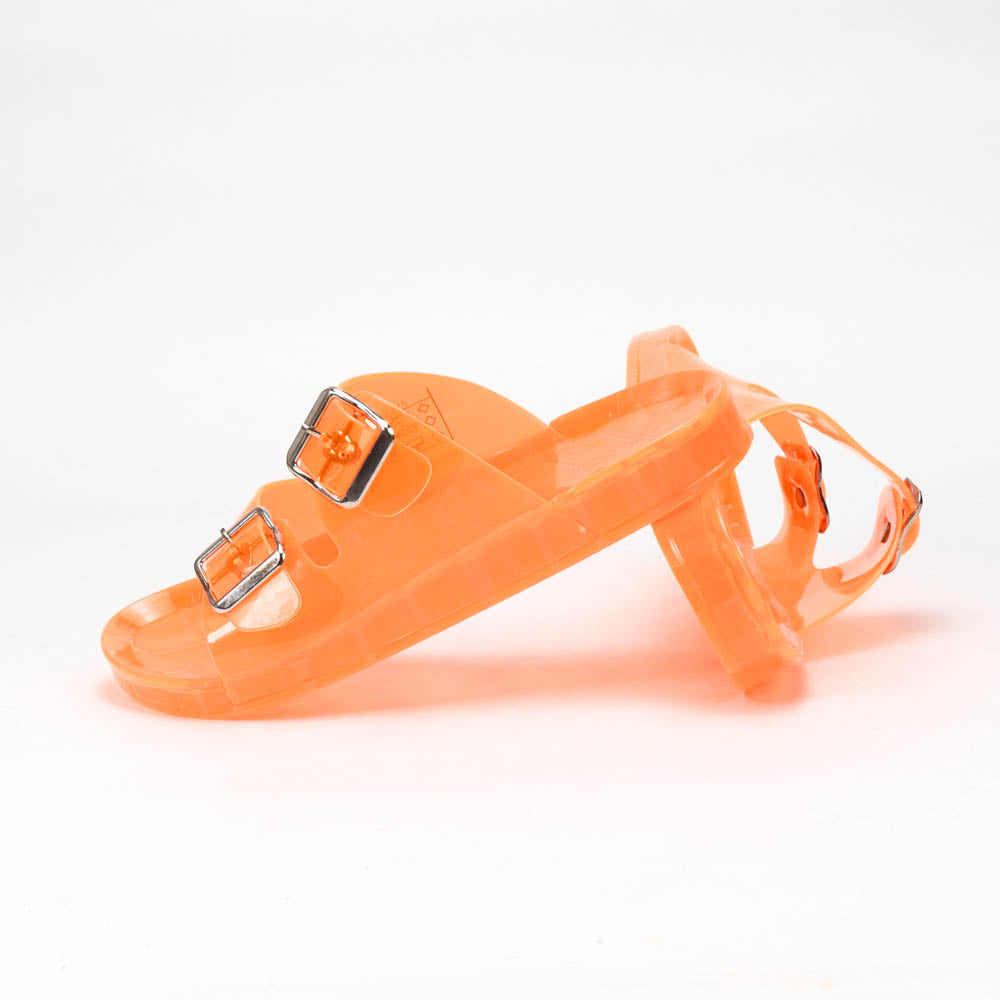 Kimland Sandales Translucides Orange Été Femme
