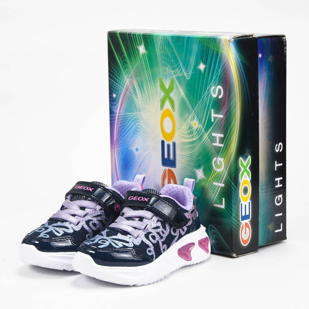 Geox Baskets Lumineuses à Scratch Fille