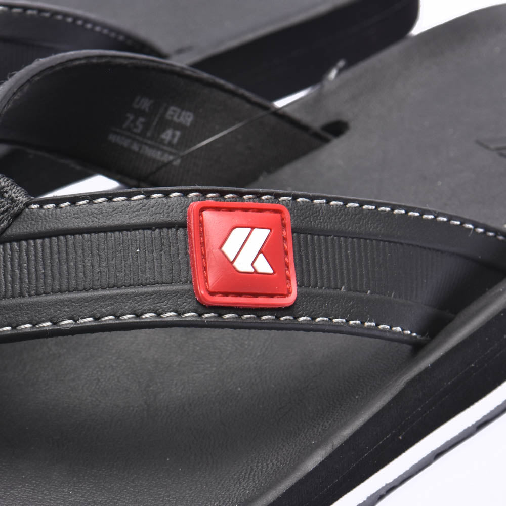 Kito Claquettes Tongs Confortables Noir Homme