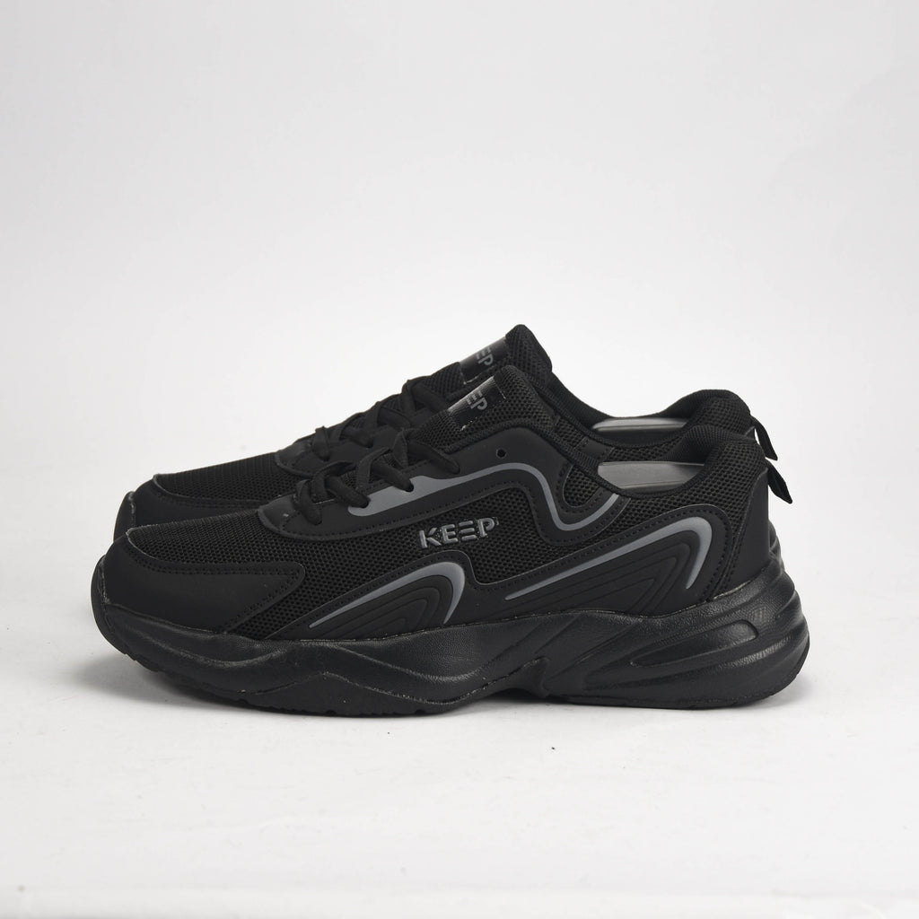 Keep Baskets Sportives Confortables Noir Homme