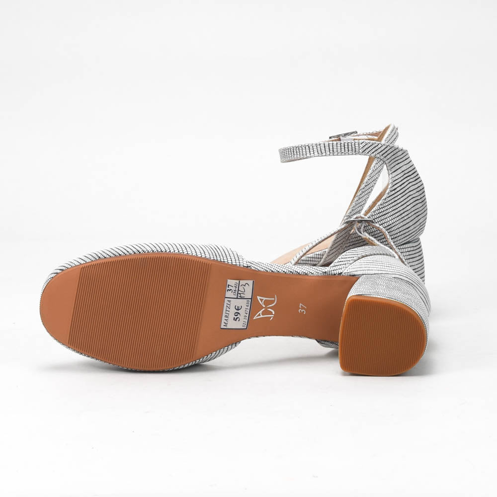 André Escarpins à Talon Bloc Rayés Femme