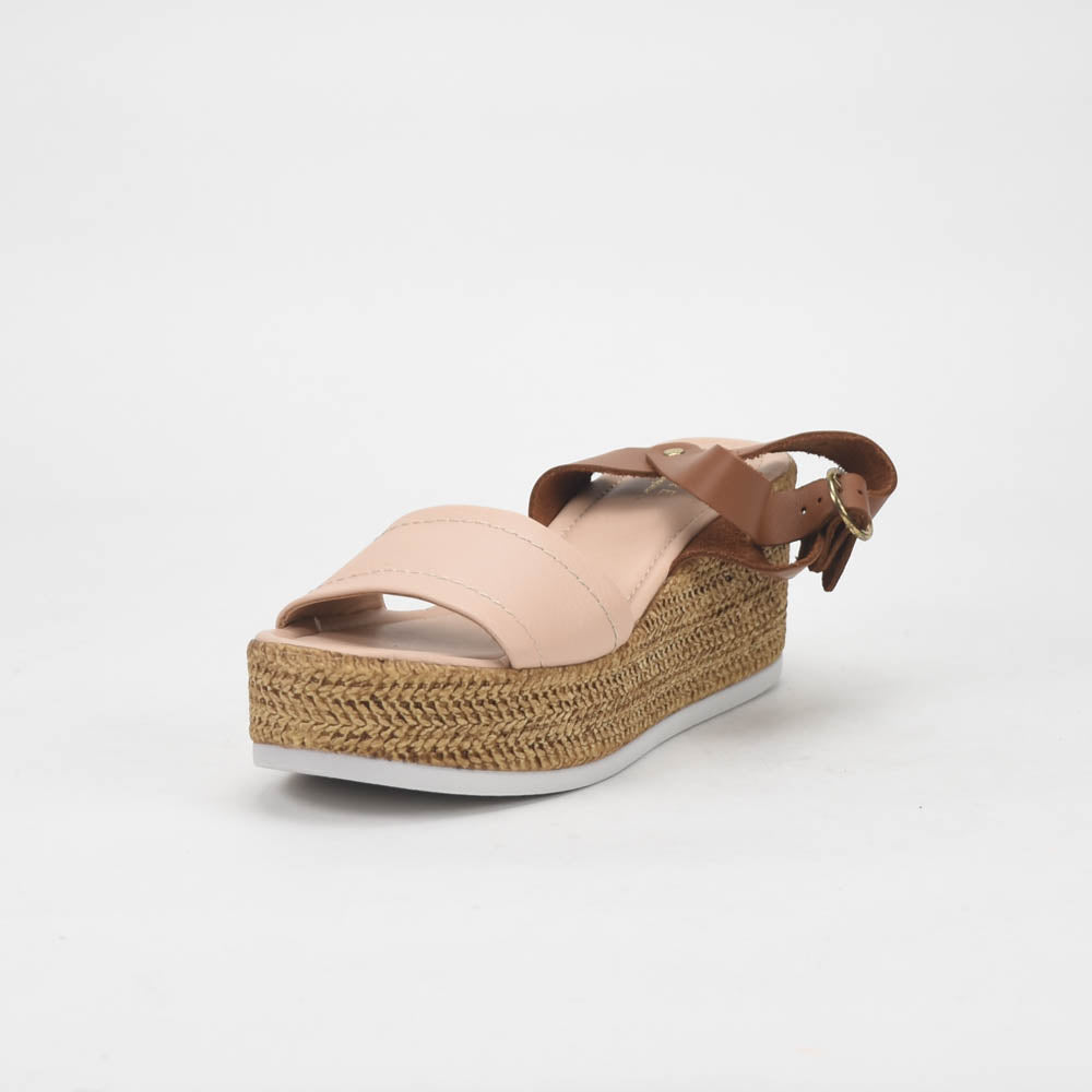 André Sandales Compensées Style Espadrille Femme