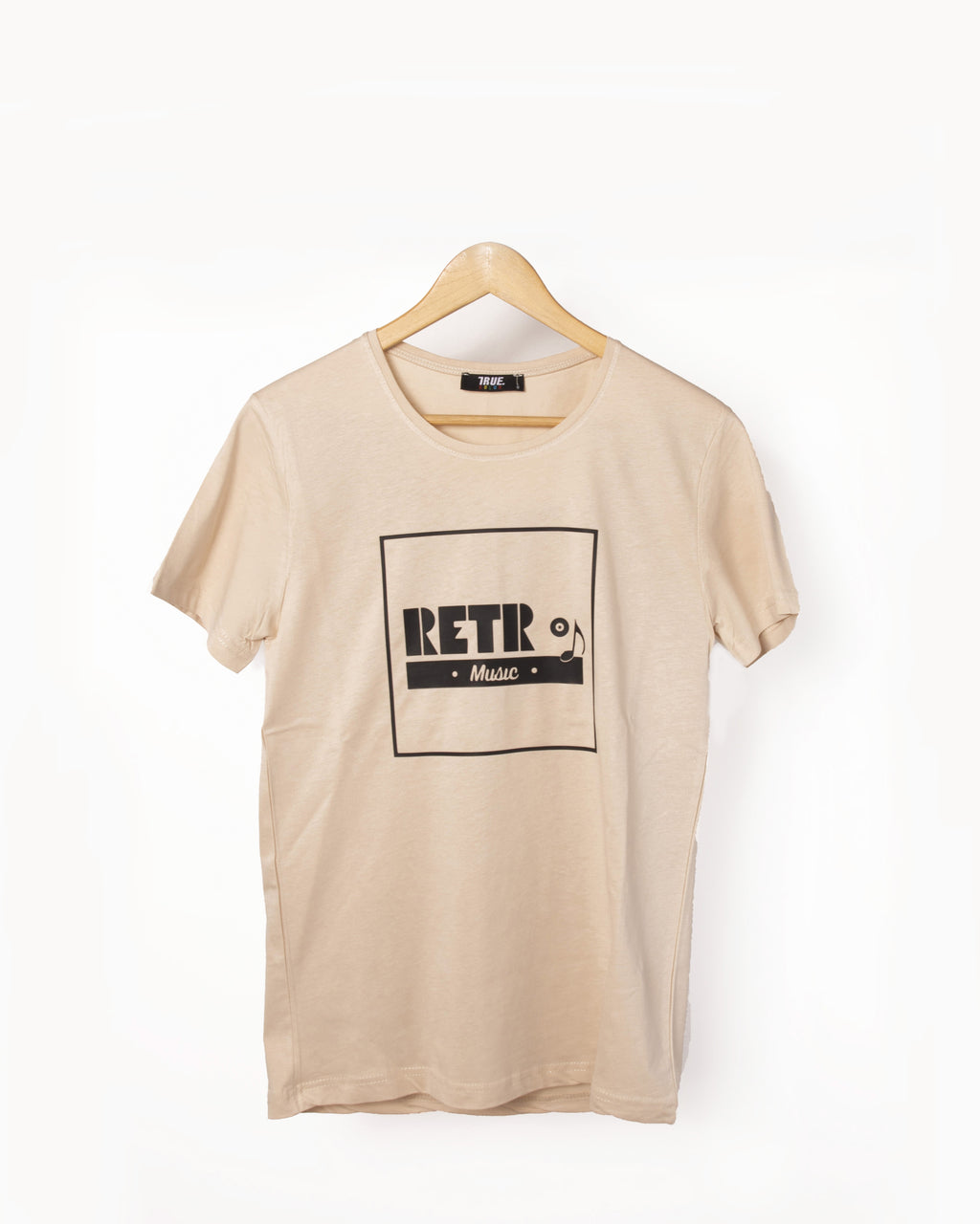 T-shirt BEIGE RETRO MUSIC