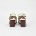 André Sandales à Talons Croisées Élégantes Femme
