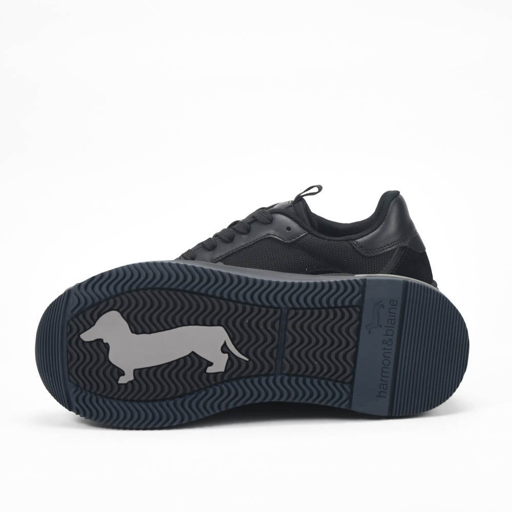 Harmont & Blaine Sneakers Cuir et Textile Noir Homme