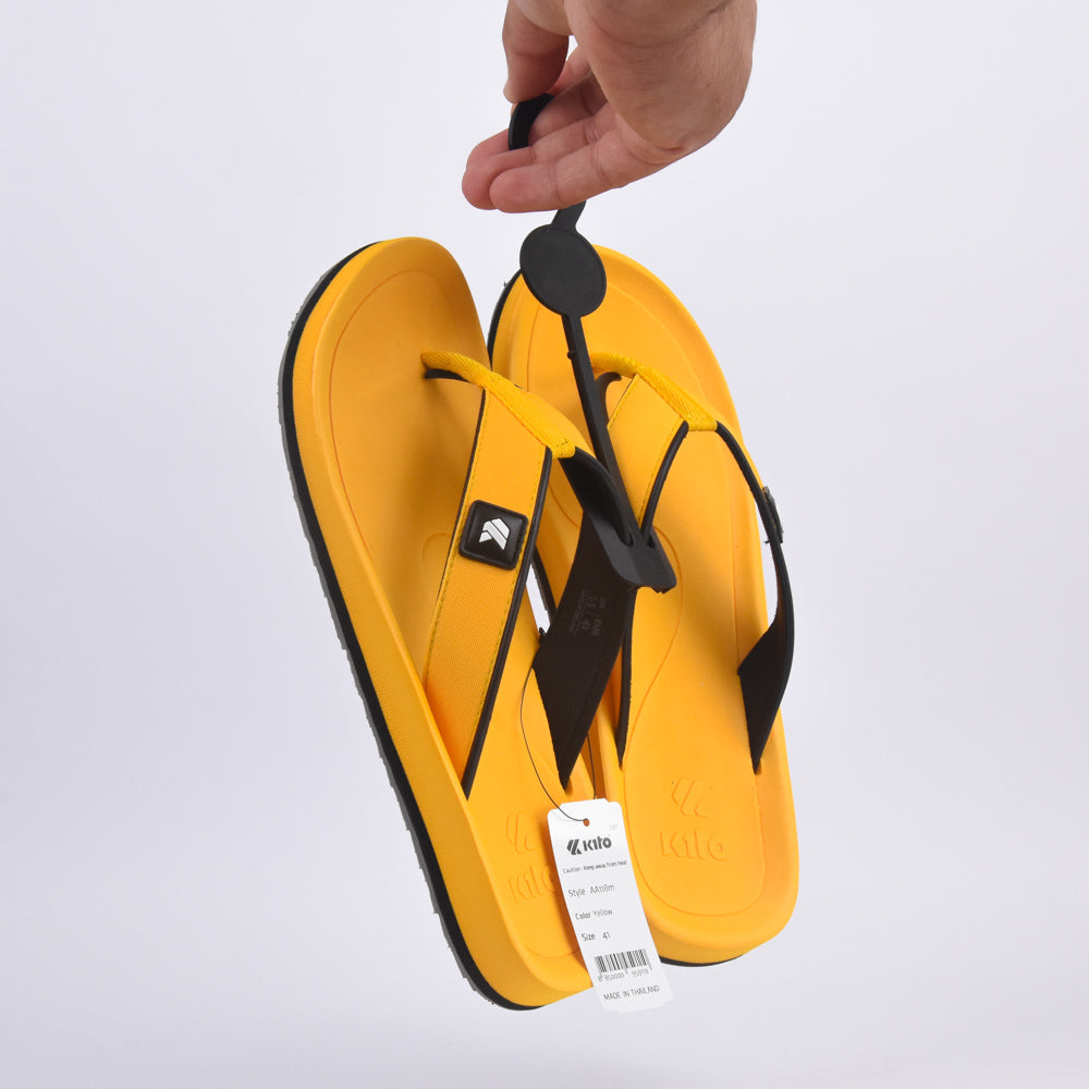 Kito Tongs Confortables Jaunes Homme