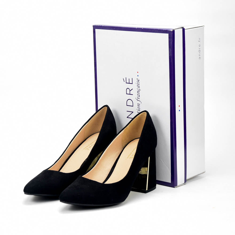 André Escarpins Talons Bloc Élégants Femme