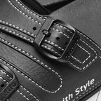 Kito Claquettes Confortables à Boucles Noir Homme