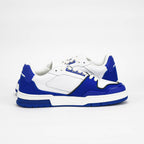 VO7 Sneakers Basses Style Urbain Blanc et Bleu Homme