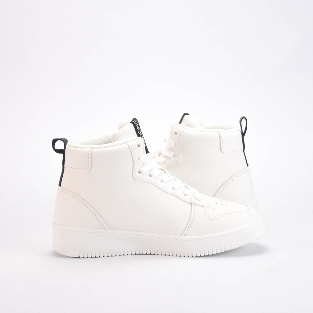 Peanuts Baskets Montantes Snoopy Blanches Femme