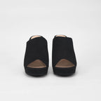 André Mules à Talons Hauts Noir Élégantes Femme