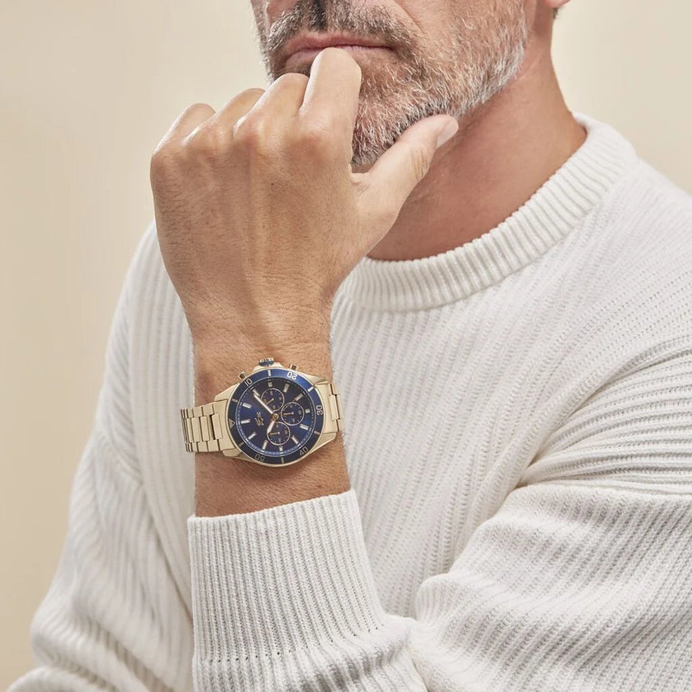 Lacoste Montre Chronographe Bracelet Doré Homme