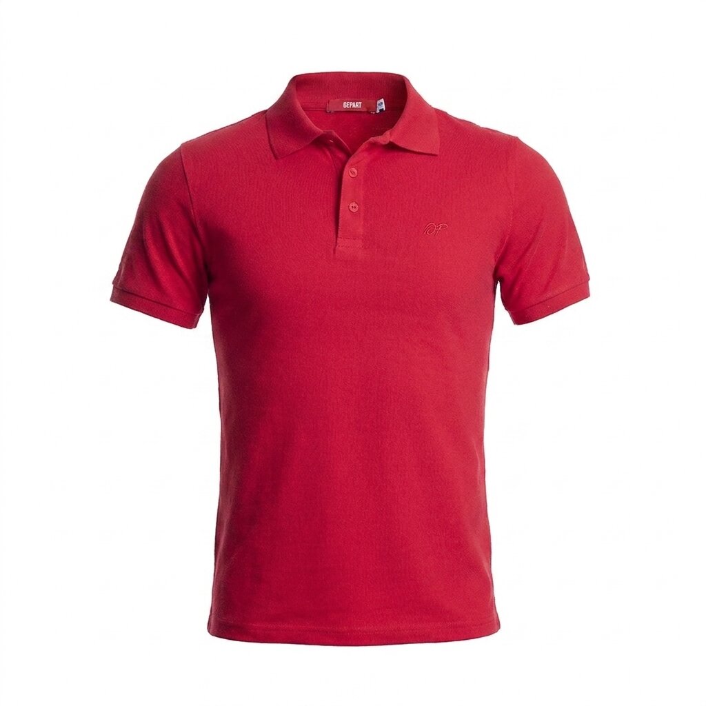 Kimland Polo Homme Rouge Classique Élégant