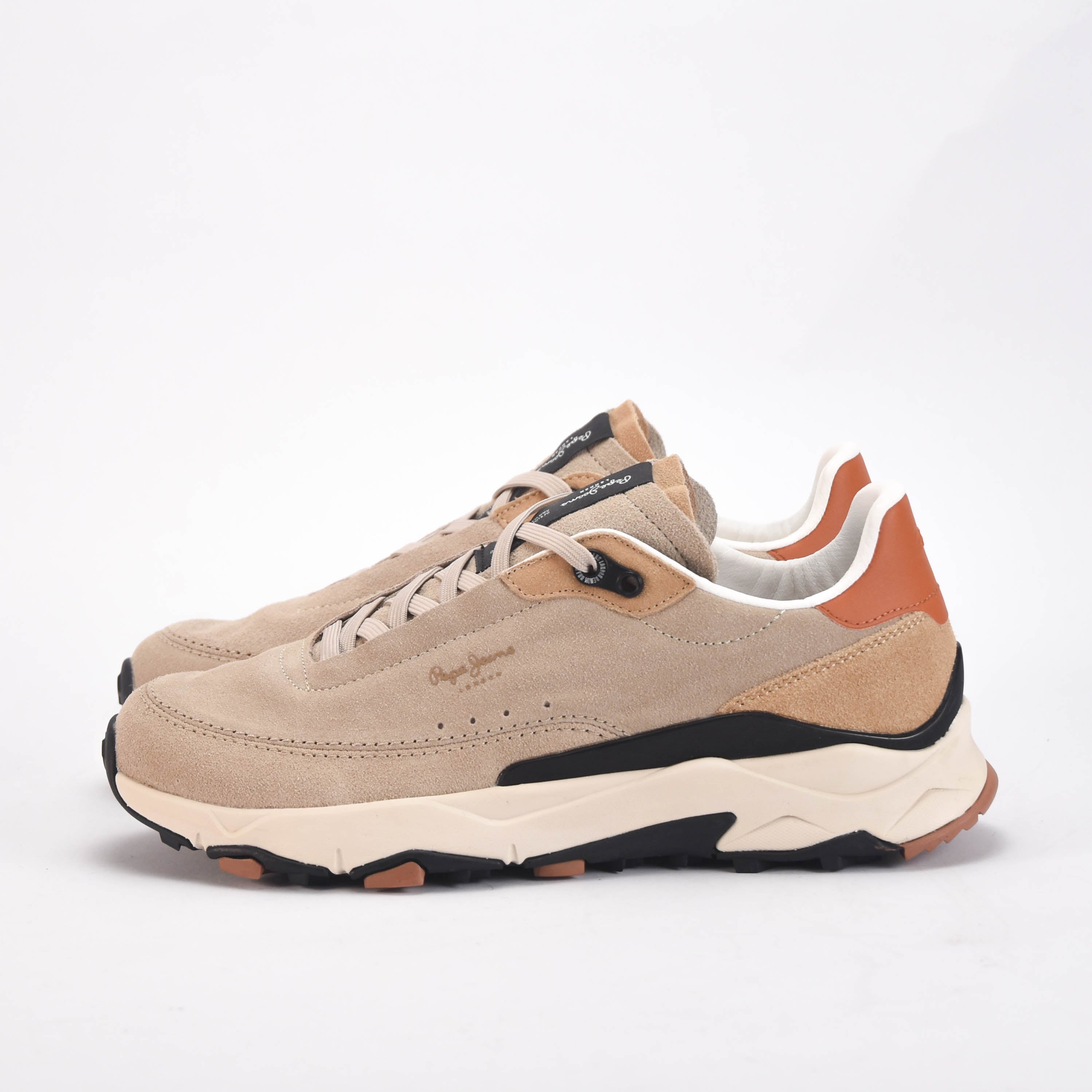 Pepe Jeans Sneakers en Daim Beige Homme