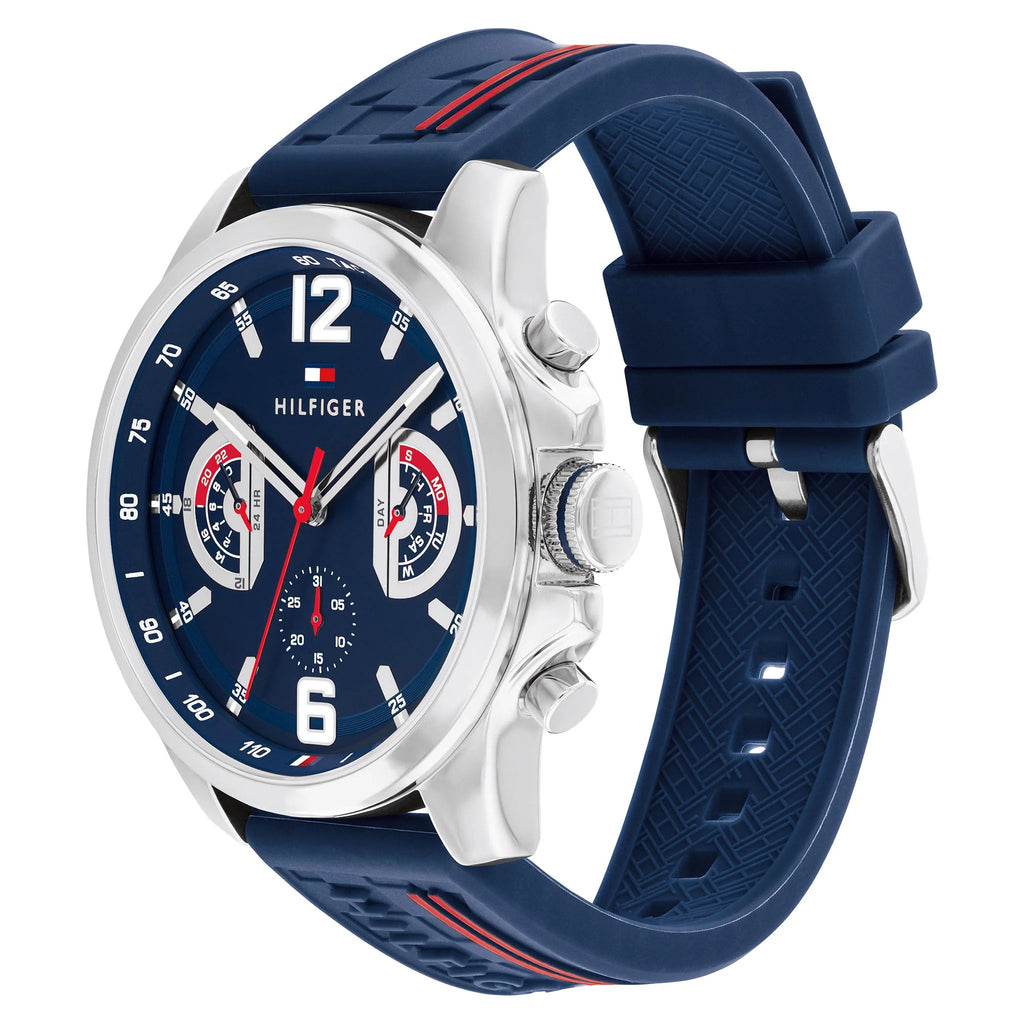 Tommy Hilfiger Montre Sportive Bracelet Silicone Homme
