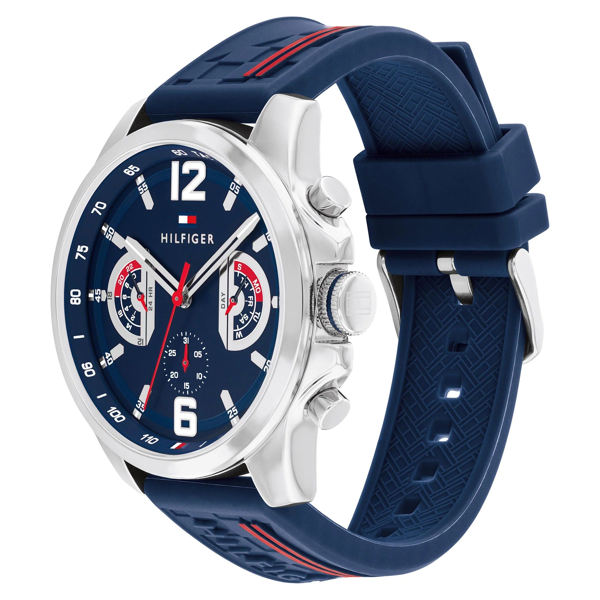 Tommy Hilfiger Montre Sportive Bracelet Silicone Homme