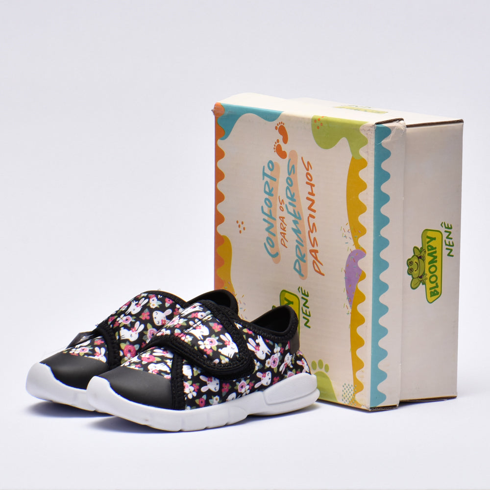 Bloompy Baskets Premiers Pas Imprimé Lapin Bébé Fille