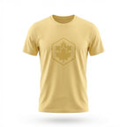 Kimland T-shirt Jaune Logo Feuille Homme